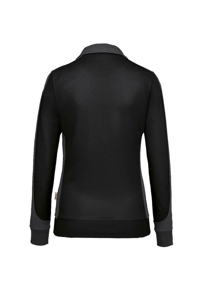 HAKRO Damen Sweatjacke Contrast MIKRALINAR® - Schwarz/anthrazit - 3