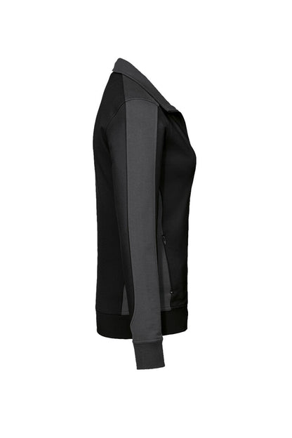 HAKRO Damen Sweatjacke Contrast MIKRALINAR® - Schwarz/anthrazit - 4