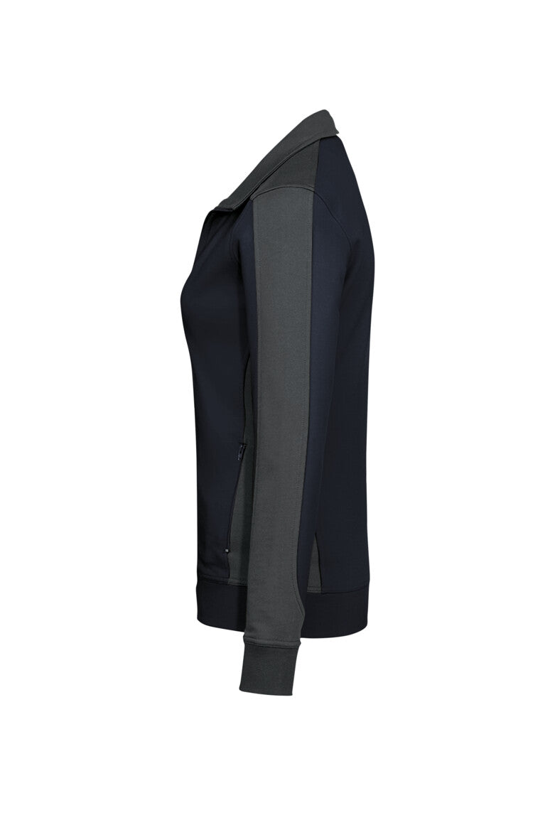 HAKRO Damen Sweatjacke Contrast MIKRALINAR® - Tinte/anthrazit - 2