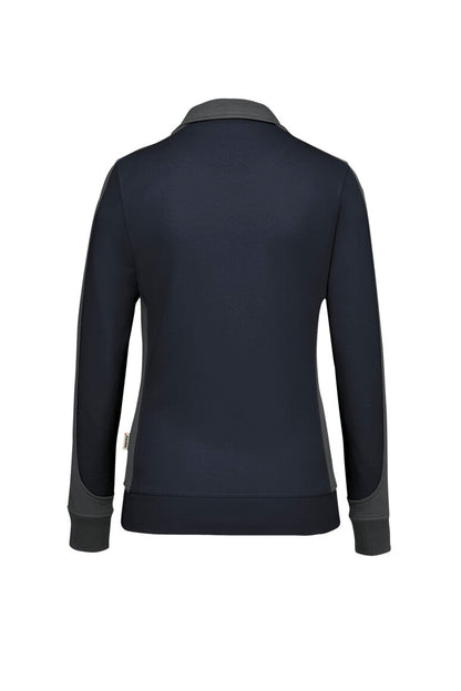 HAKRO Damen Sweatjacke Contrast MIKRALINAR® - Tinte/anthrazit - 3
