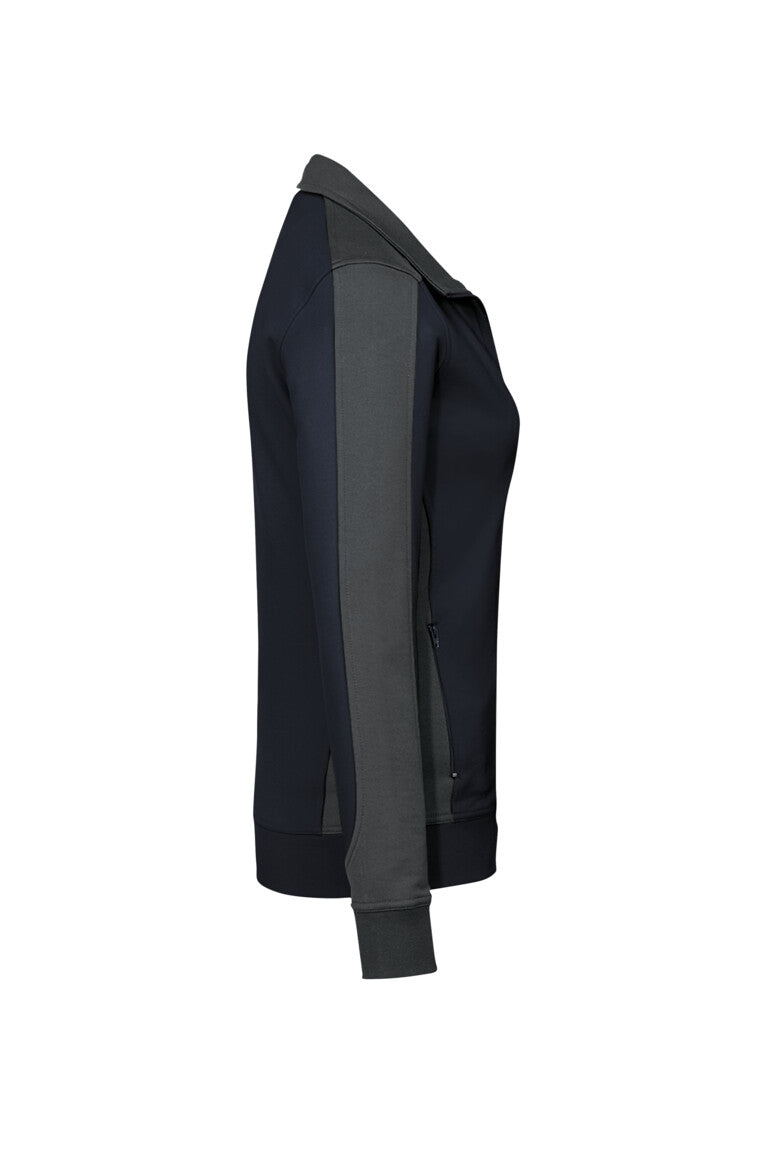 HAKRO Damen Sweatjacke Contrast MIKRALINAR® - Tinte/anthrazit - 4