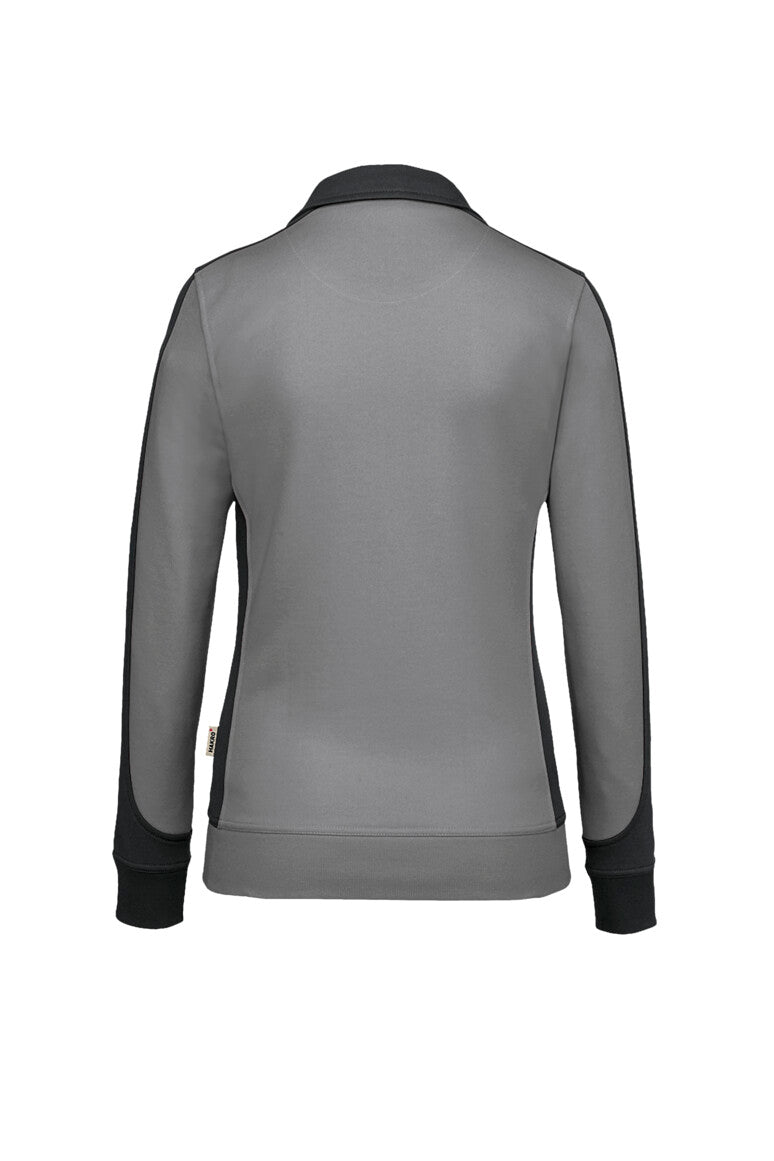 HAKRO Damen Sweatjacke Contrast MIKRALINAR® - Titan/anthrazit - 3