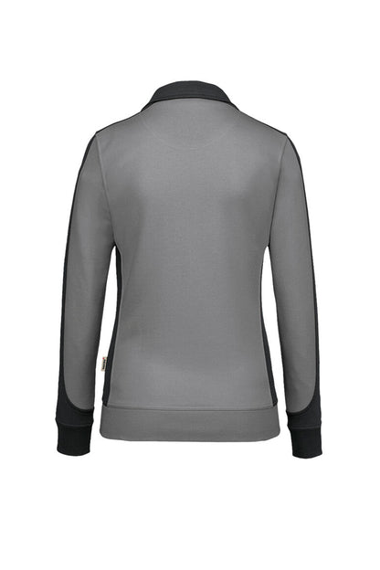 HAKRO Damen Sweatjacke Contrast MIKRALINAR® - Titan/anthrazit - 3