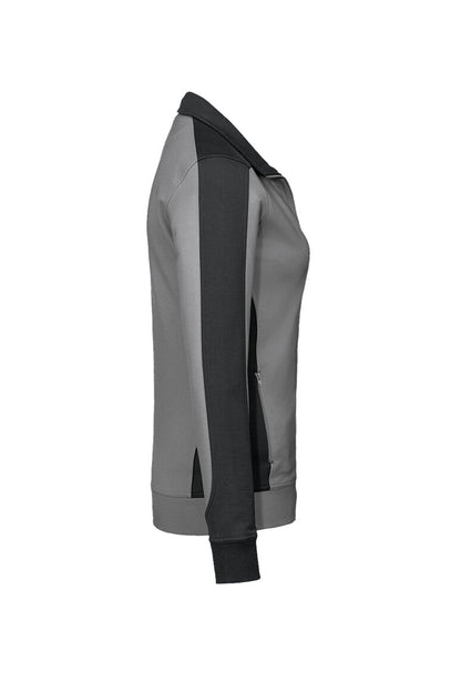HAKRO Damen Sweatjacke Contrast MIKRALINAR® - Titan/anthrazit - 4