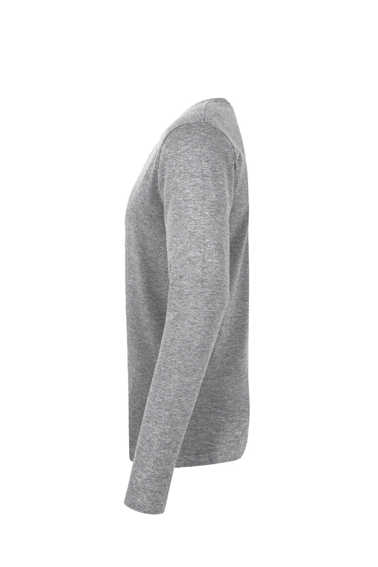 HAKRO Longsleeve Heavy - Grau meliert - 2