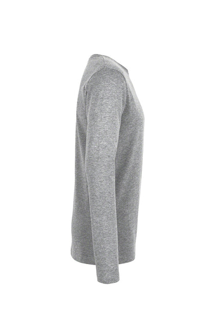 HAKRO Longsleeve Heavy - Grau meliert - 4