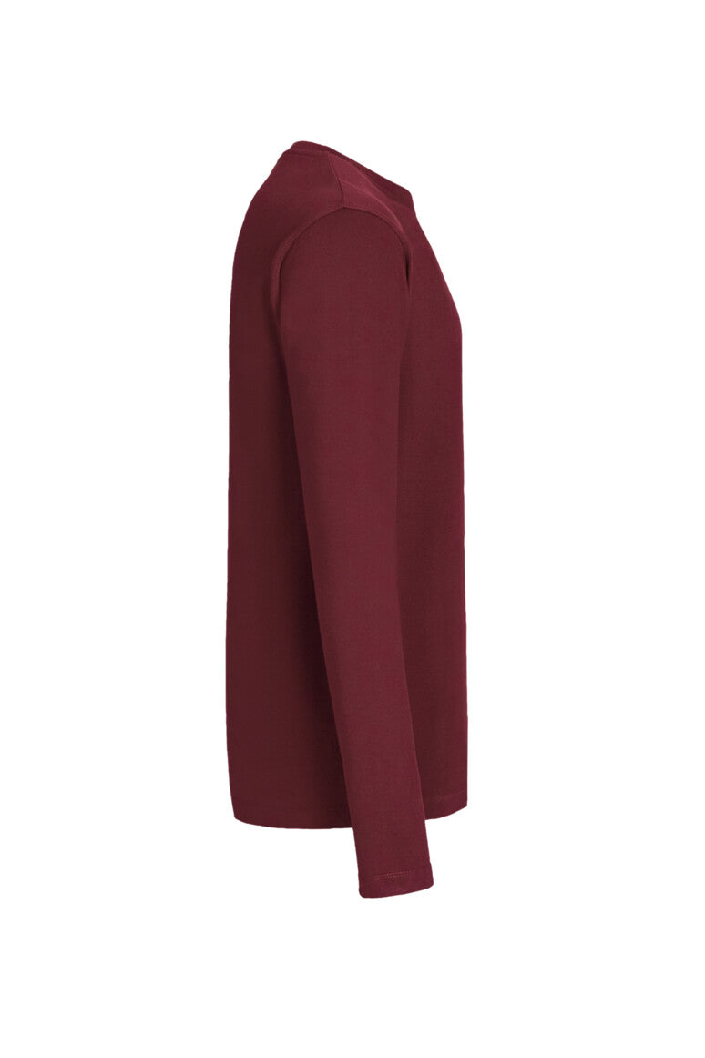 HAKRO Longsleeve MIKRALINAR® - Weinrot - 4