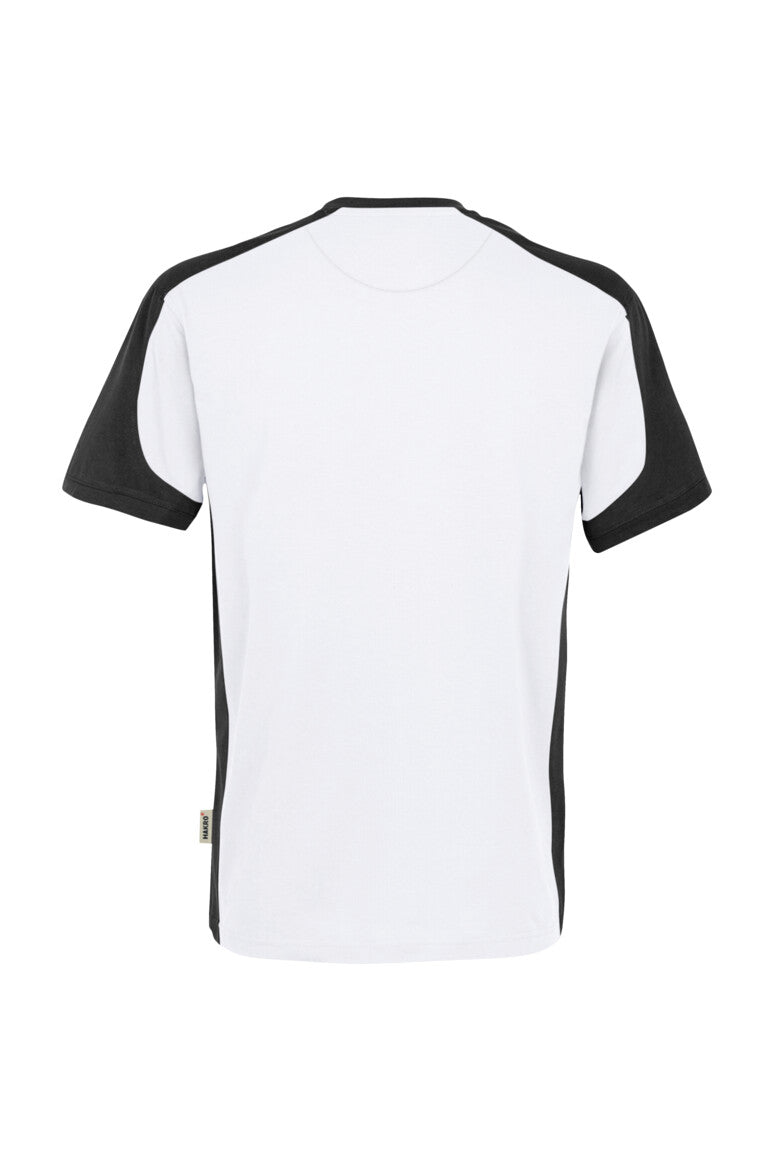 HAKRO T-Shirt Contrast MIKRALINAR® - Weiß/anthrazit - 3