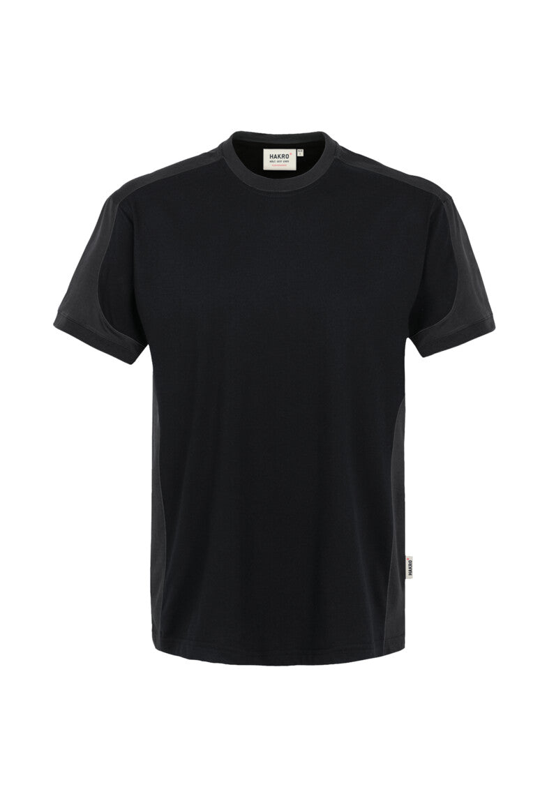 HAKRO T-Shirt Contrast MIKRALINAR® - Schwarz/anthrazit - 1