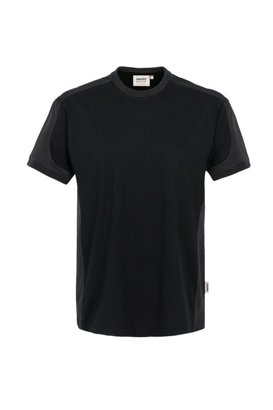 HAKRO T-Shirt Contrast MIKRALINAR® - Schwarz/anthrazit - 1