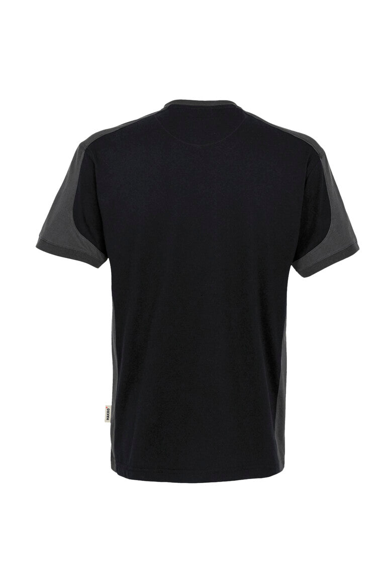 HAKRO T-Shirt Contrast MIKRALINAR® - Schwarz/anthrazit - 3