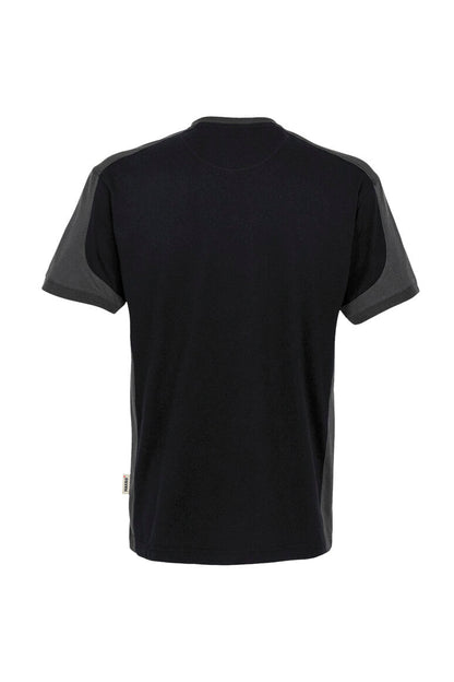 HAKRO T-Shirt Contrast MIKRALINAR® - Schwarz/anthrazit - 3