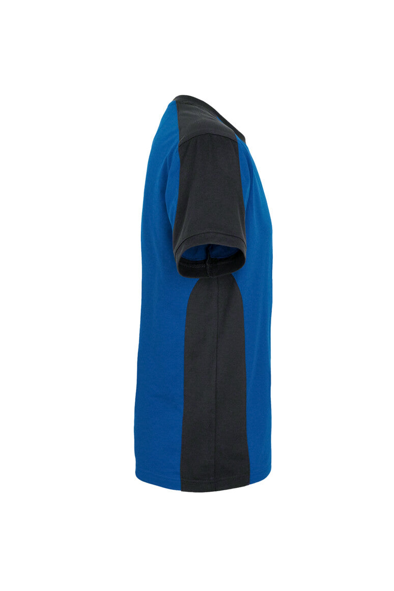 HAKRO T-Shirt Contrast MIKRALINAR® - Royalblau/anthrazit - 4