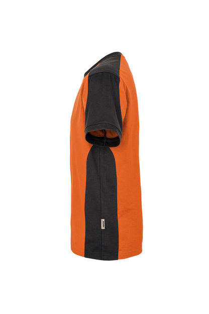 HAKRO T-Shirt Contrast MIKRALINAR® - Orange/anthrazit - 2