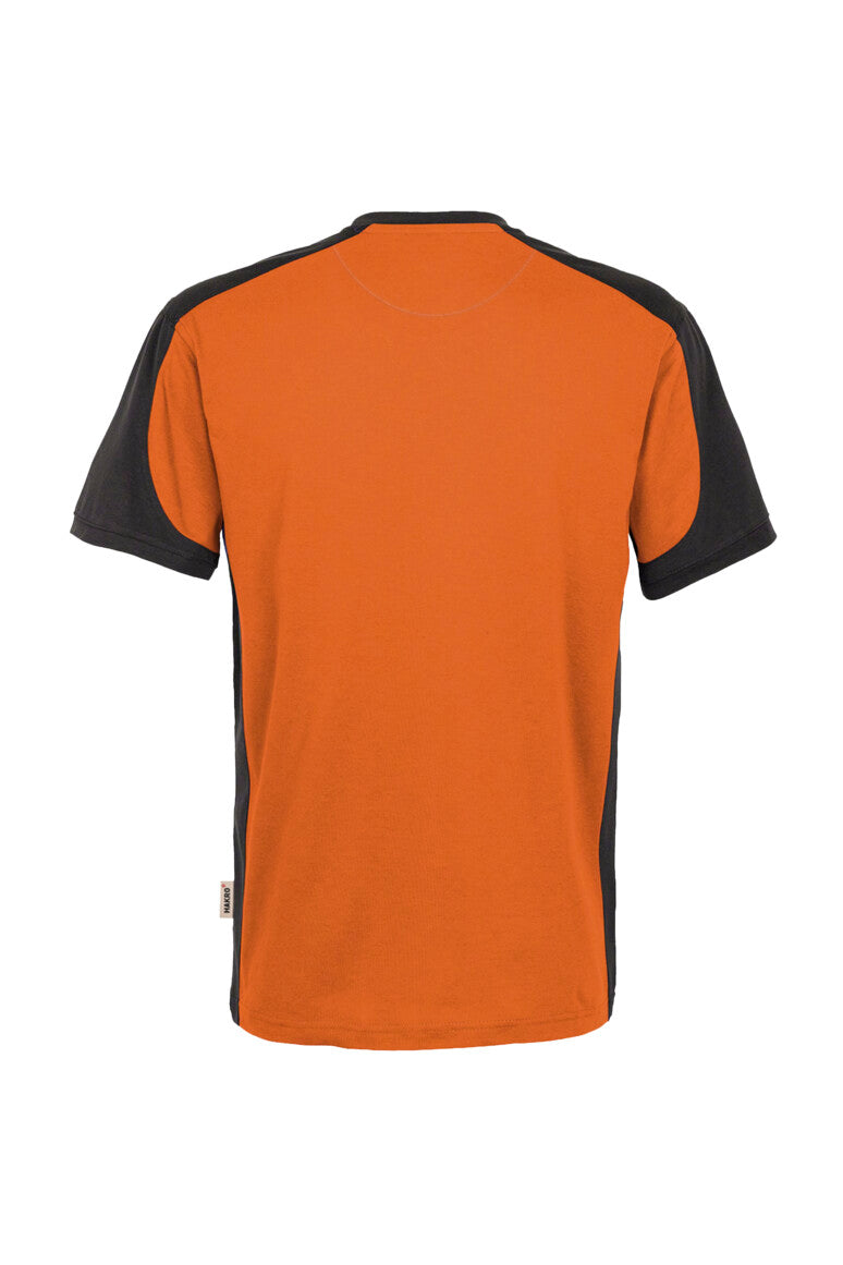 HAKRO T-Shirt Contrast MIKRALINAR® - Orange/anthrazit - 3
