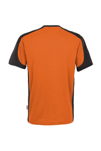HAKRO T-Shirt Contrast MIKRALINAR® - Orange/anthrazit - 3
