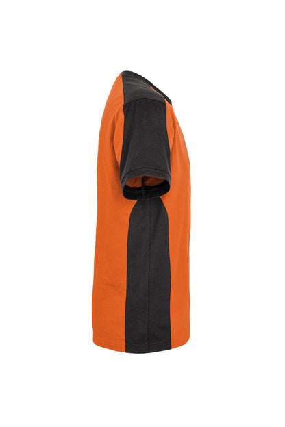 HAKRO T-Shirt Contrast MIKRALINAR® - Orange/anthrazit - 4