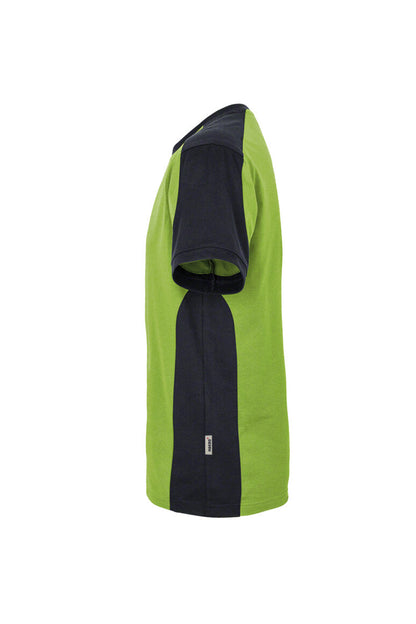 HAKRO T-Shirt Contrast MIKRALINAR® - Kiwi/anthrazit - 2