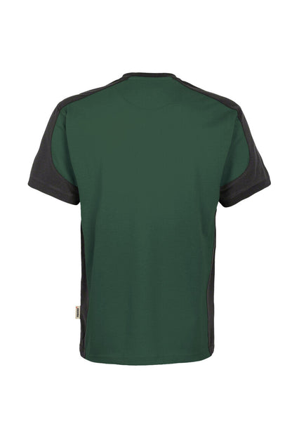 HAKRO T-Shirt Contrast MIKRALINAR® - Tanne/anthrazit - 3