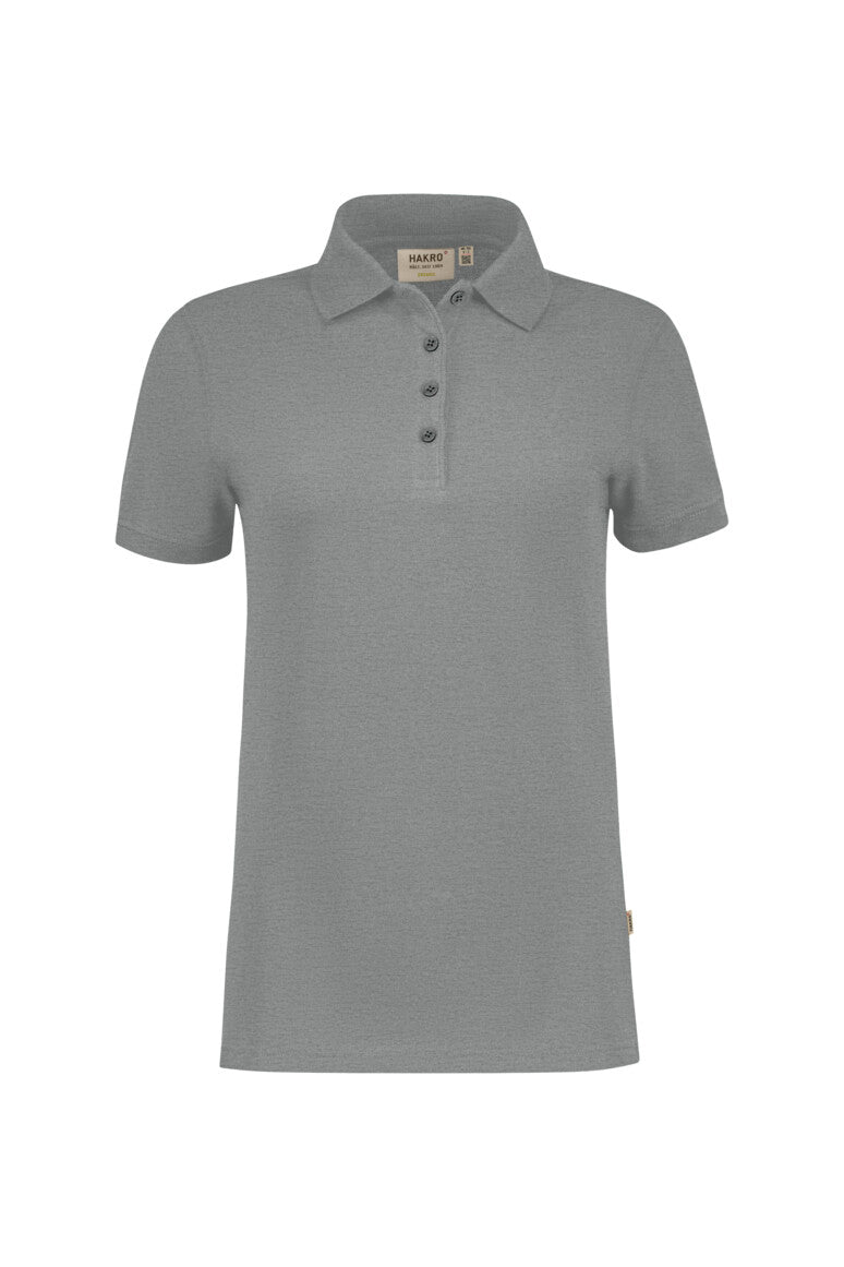 HAKRO Damen Poloshirt Bio-Baumwolle - Grau meliert - 1