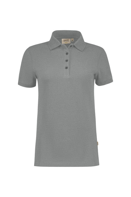 HAKRO Damen Poloshirt Bio-Baumwolle - Grau meliert - 1