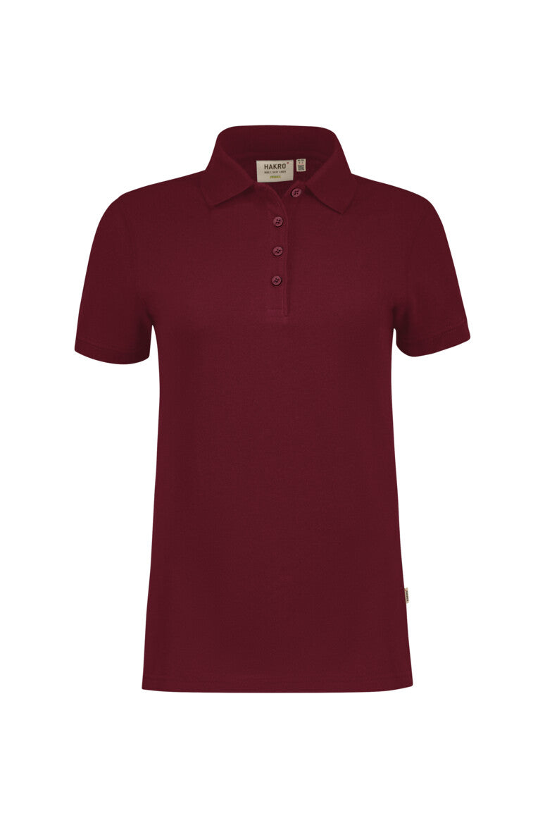HAKRO Damen Poloshirt Bio-Baumwolle - Weinrot - 1