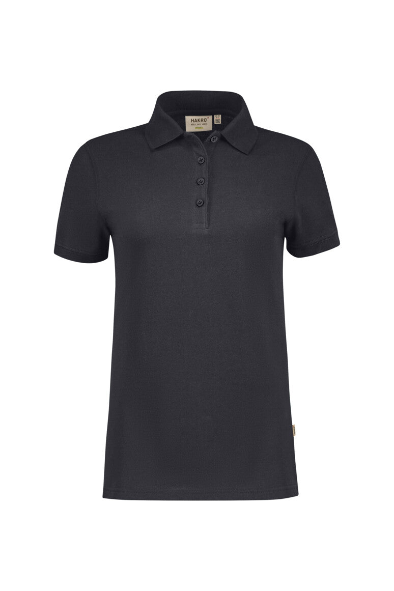 HAKRO Damen Poloshirt Bio-Baumwolle - Karbongrau - 1