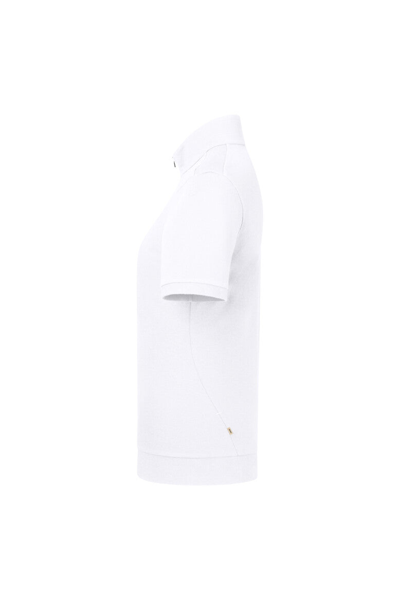 HAKRO Damen Zip-Shirt Piqué MIKRALINAR® ECO - Weiß - 2