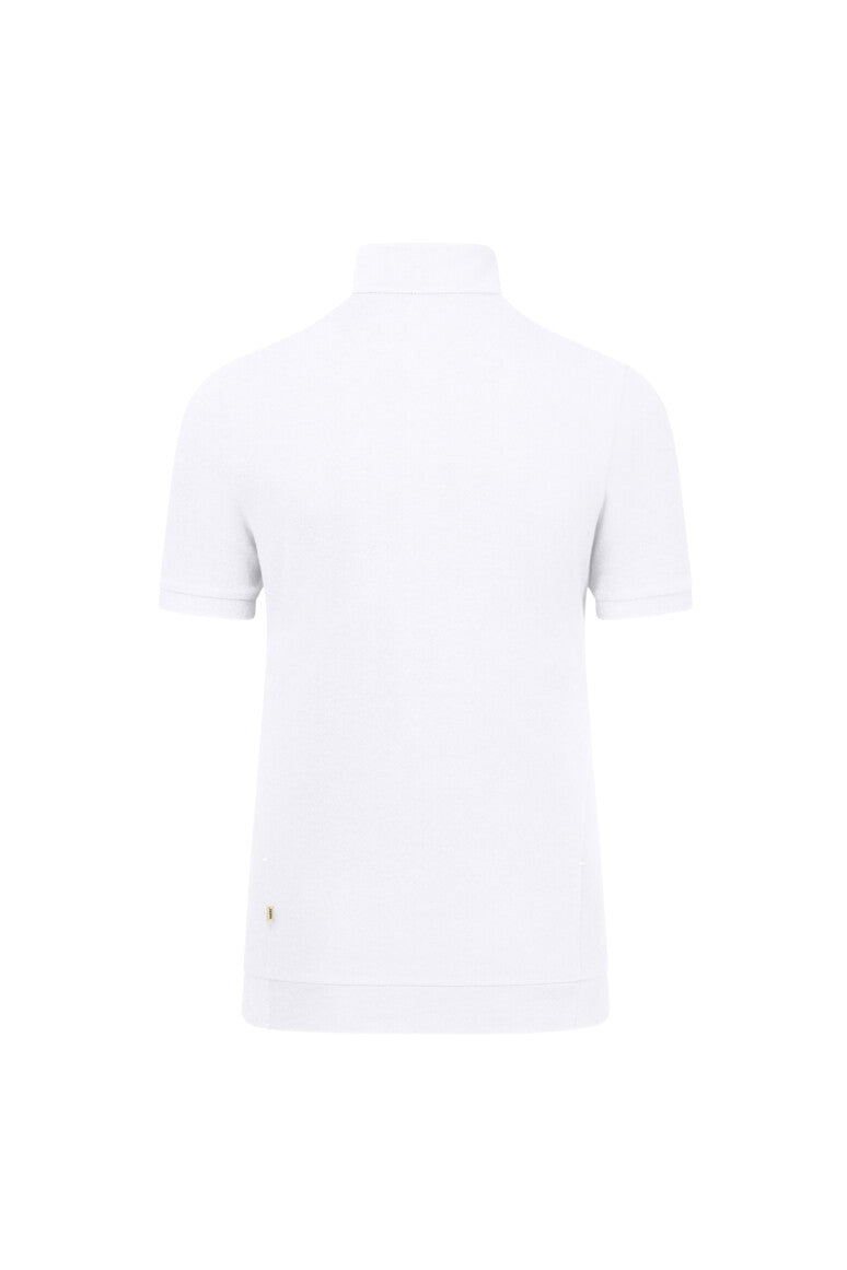 HAKRO Damen Zip-Shirt Piqué MIKRALINAR® ECO - Weiß - 3