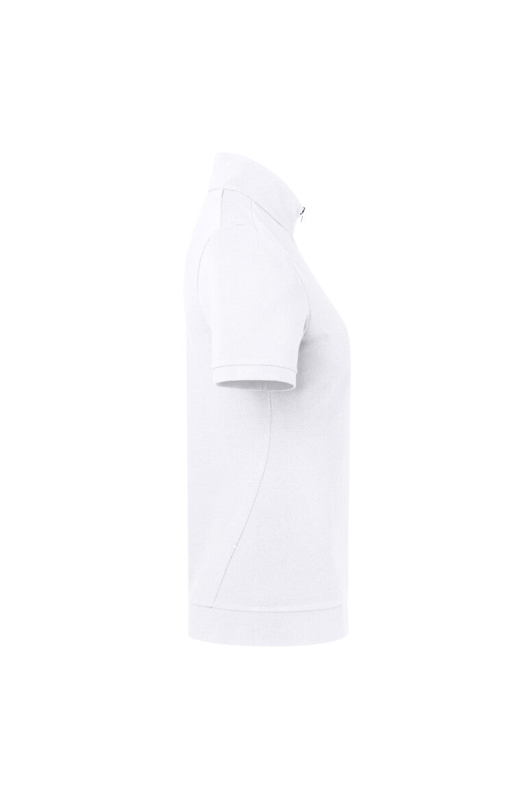 HAKRO Damen Zip-Shirt Piqué MIKRALINAR® ECO - Weiß - 4
