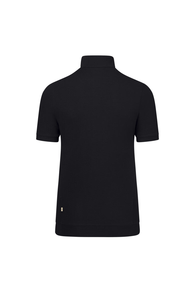 HAKRO Damen Zip-Shirt Piqué MIKRALINAR® ECO - Schwarz - 3