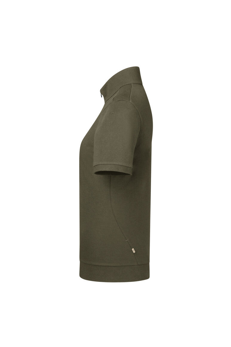 HAKRO Damen Zip-Shirt Piqué MIKRALINAR® ECO - Olive - 2