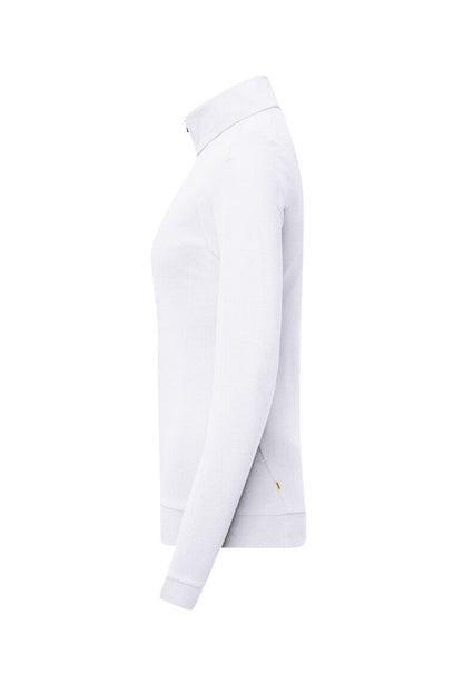 HAKRO Damen Zip-Longsleeve Piqué MIKRALINAR® ECO - Weiß - 2