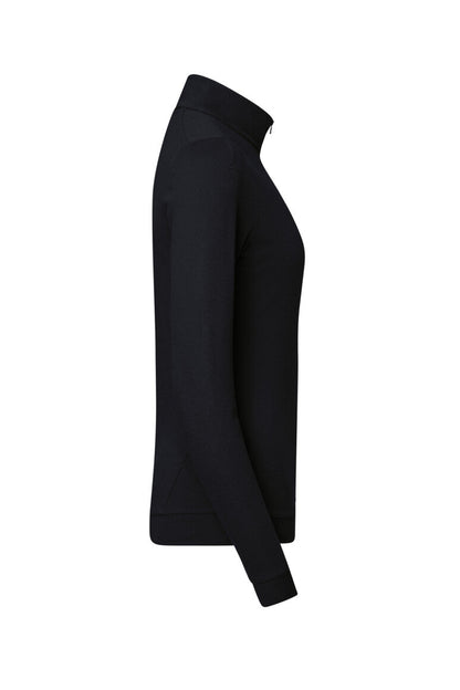 HAKRO Damen Zip-Longsleeve Piqué MIKRALINAR® ECO - Schwarz - 4