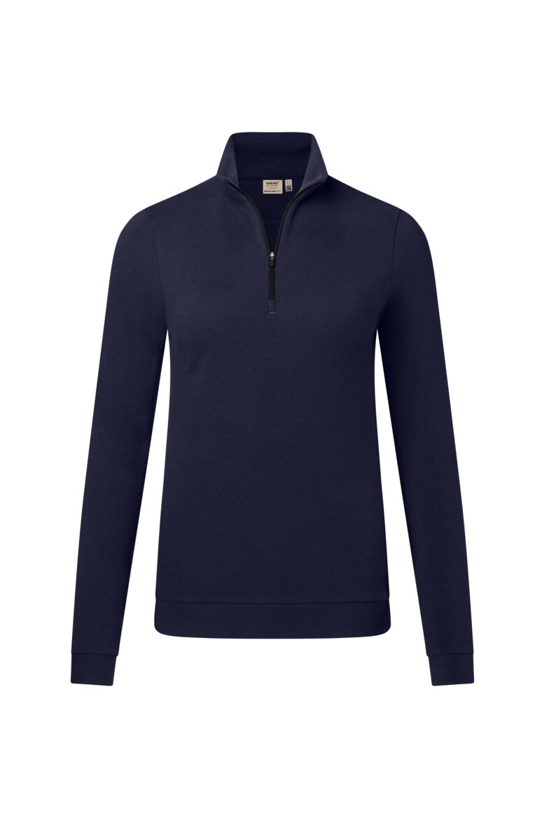 HAKRO Damen Zip-Longsleeve Piqué MIKRALINAR® ECO - Tinte - 1