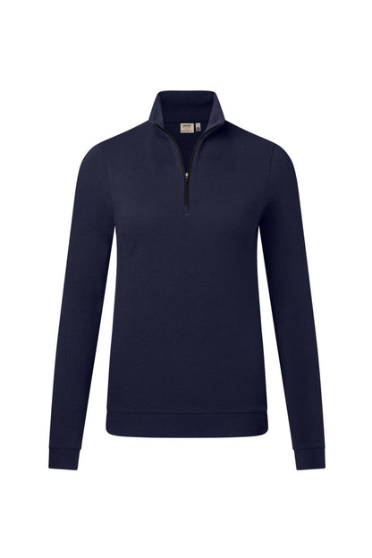 HAKRO Damen Zip-Longsleeve Piqué MIKRALINAR® ECO - Tinte - 1