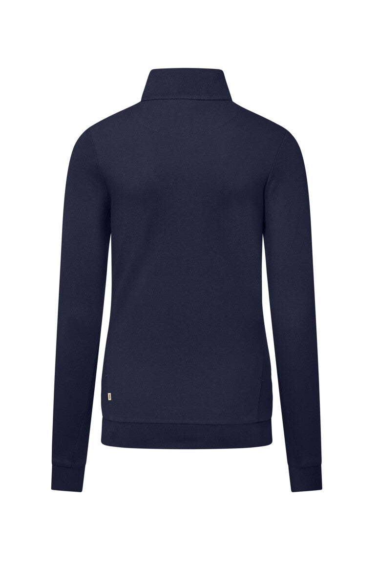 HAKRO Damen Zip-Longsleeve Piqué MIKRALINAR® ECO - Tinte - 3