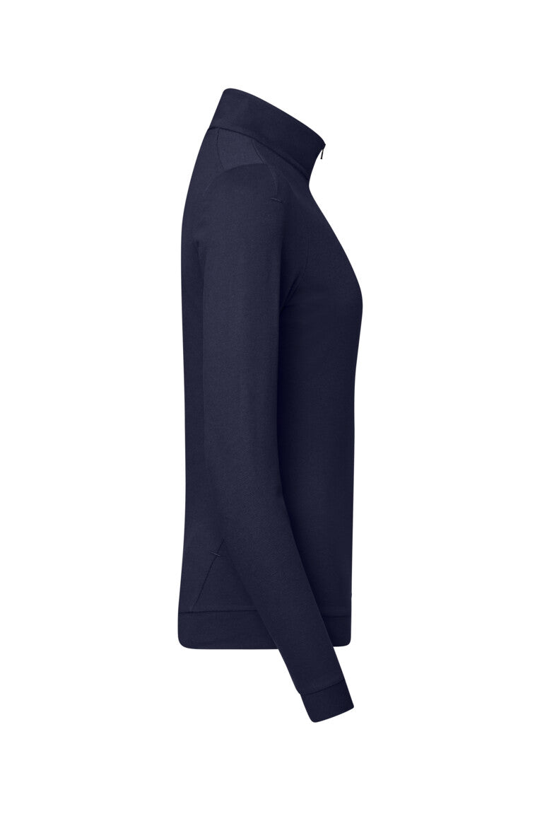 HAKRO Damen Zip-Longsleeve Piqué MIKRALINAR® ECO - Tinte - 4