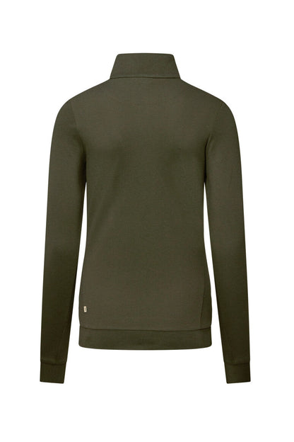 HAKRO Damen Zip-Longsleeve Piqué MIKRALINAR® ECO - Olive - 3