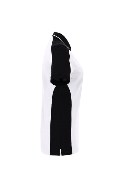 HAKRO Damen Poloshirt Contrast MIKRALINAR® ECO - Weiß/schwarz - 4