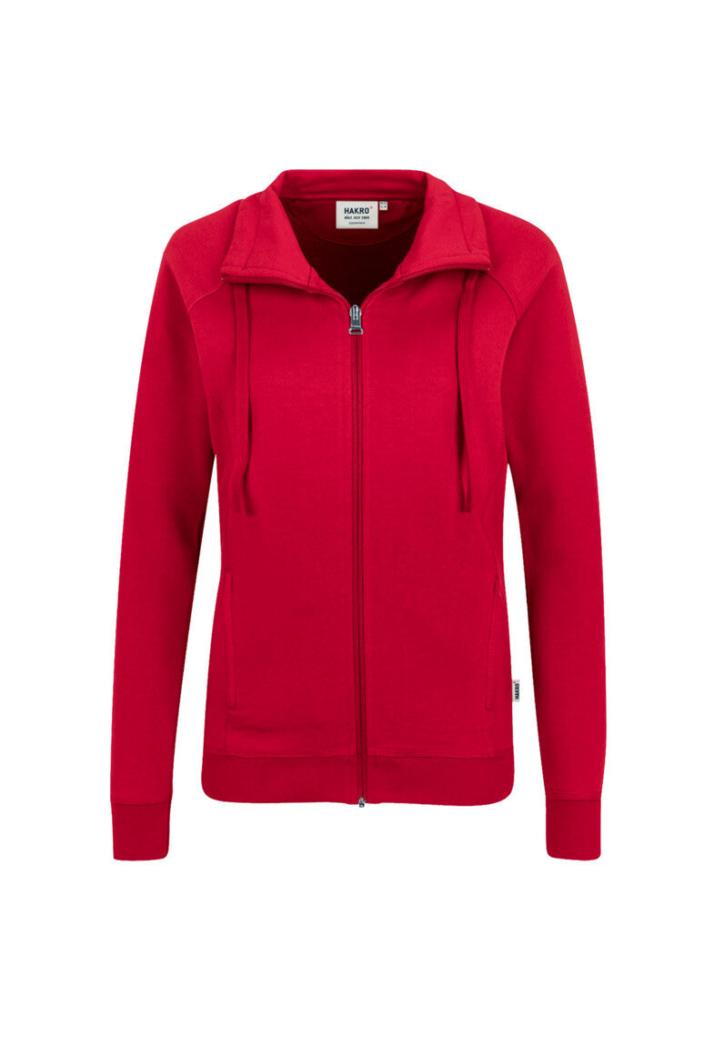 HAKRO Damen Sweatjacke Premium - Rot - 1