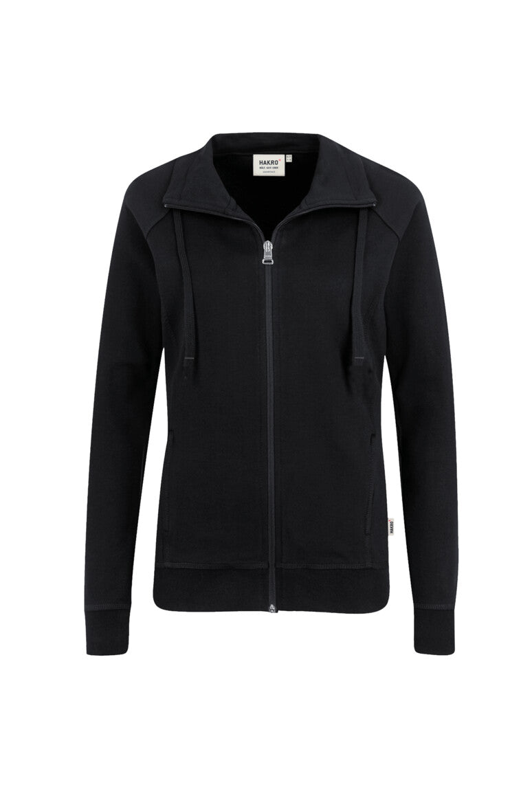 HAKRO Damen Sweatjacke Premium - Schwarz - 1