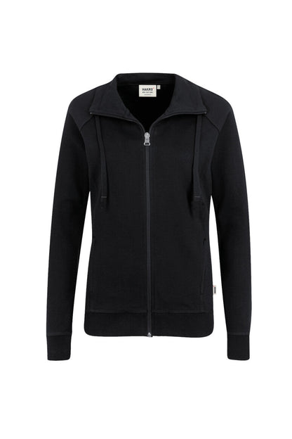 HAKRO Damen Sweatjacke Premium - Schwarz - 1