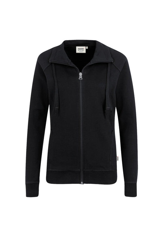 HAKRO Damen Sweatjacke Premium - Schwarz - 1