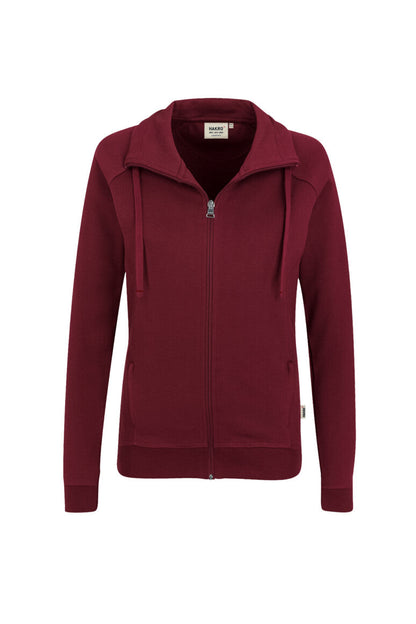 HAKRO Damen Sweatjacke Premium - Weinrot - 1