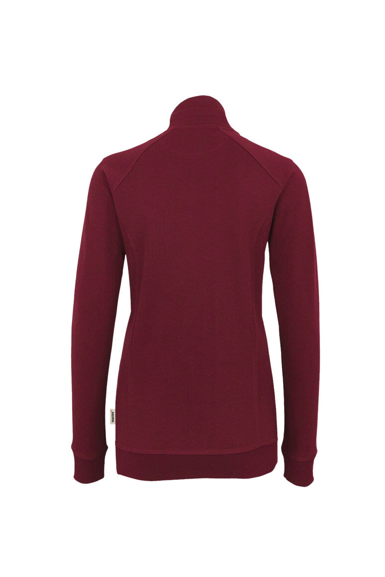 HAKRO Damen Sweatjacke Premium - Weinrot - 3