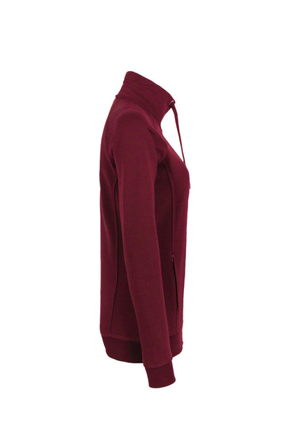 HAKRO Damen Sweatjacke Premium - Weinrot - 4
