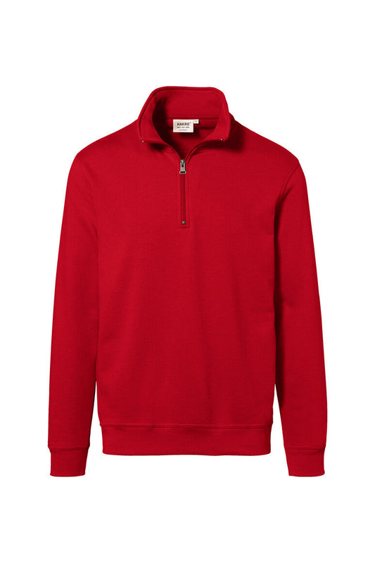 HAKRO Zip-Sweatshirt Premium - Rot - 1