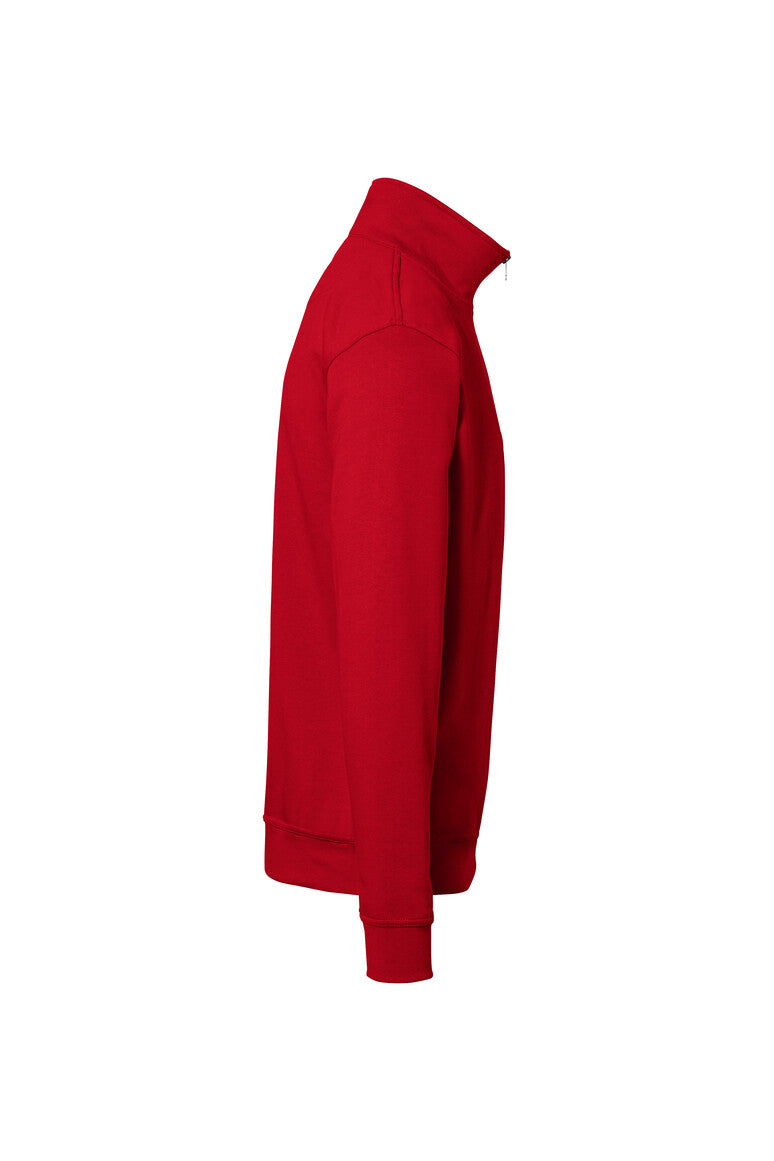 HAKRO Zip-Sweatshirt Premium - Rot - 4