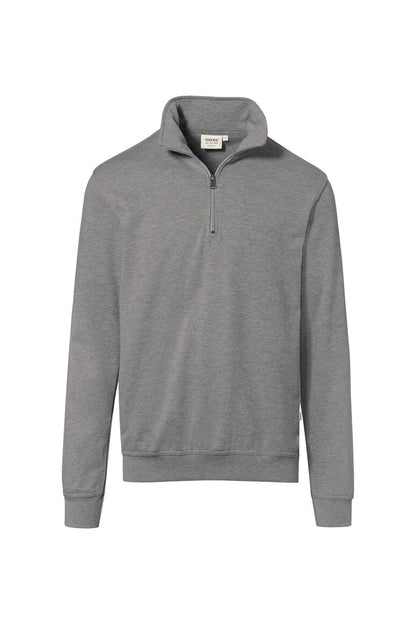 HAKRO Zip-Sweatshirt Premium - Grau meliert - 1